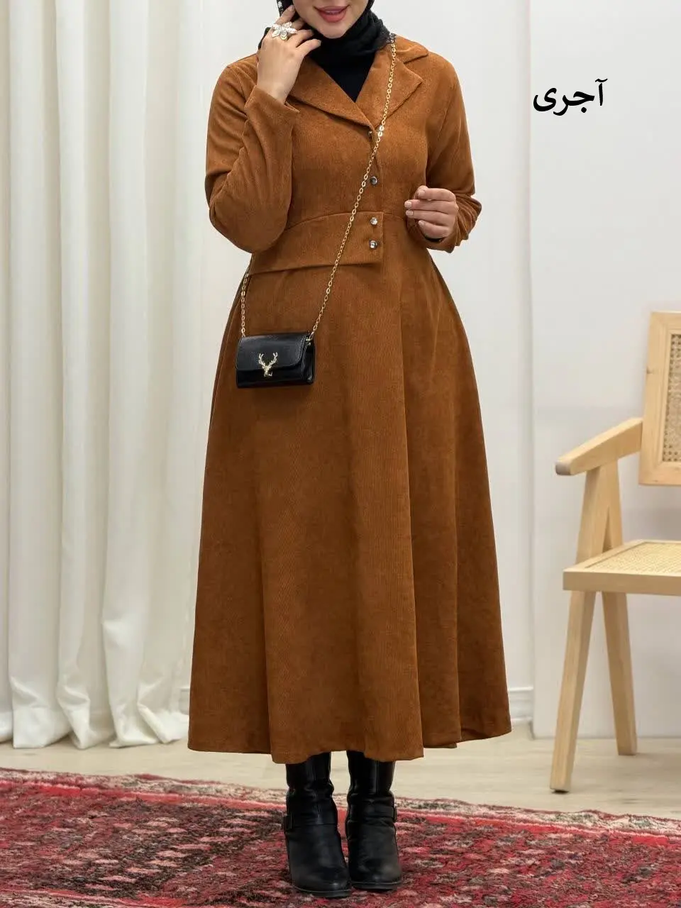 3717-مانتو مزونی وقار